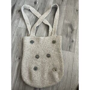 Vintage Wool Shoulder Bag Heavy‎ Wool With Detail